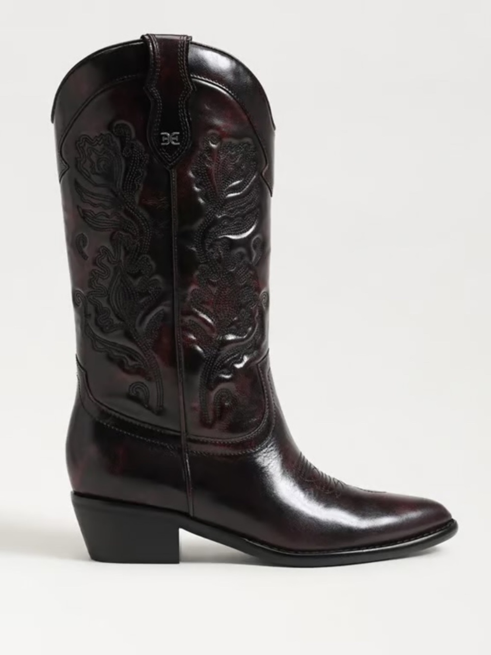 Sam Edelman Rue Western Boot (Merlot) - Picture 3 of 9